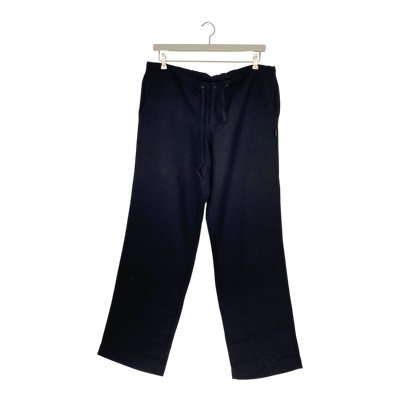 R-Collection linen blend pants, black  | woman XL