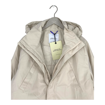 Embassy of Bricks and Logs hondo parka jacket, beige | unisex L