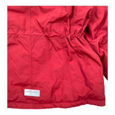 Mini A Ture matvelajanna winter jacket, dark red | 122cm