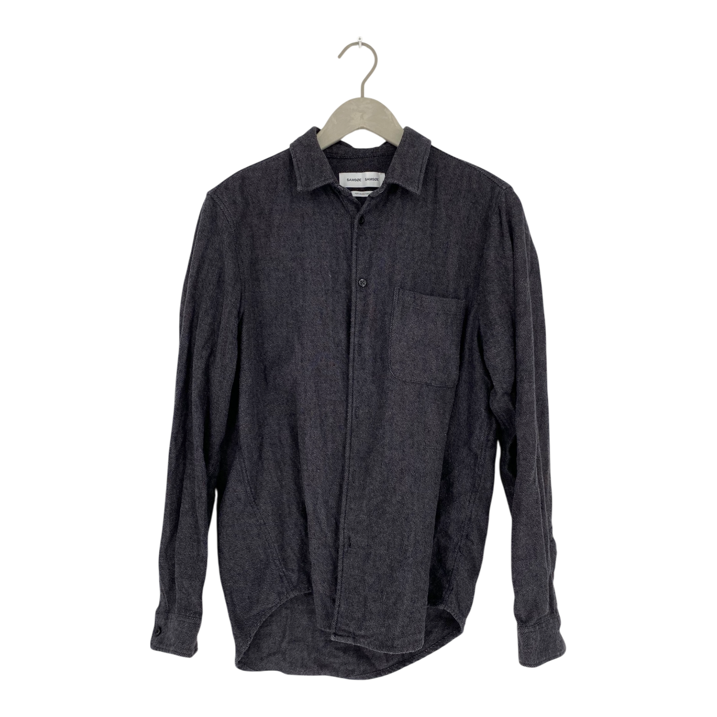 Samsøe & Samsøe liam button shirt, dark grey | man L