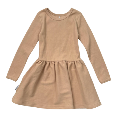 Metsola waffle dress, beige | 98/104cm