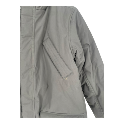 Embassy of Bricks and Logs parka, dark olive | unisex M