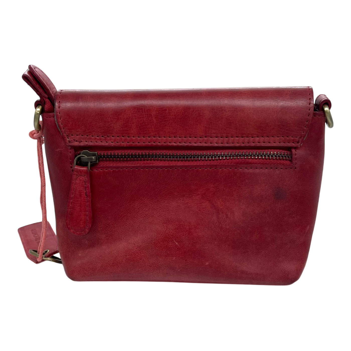 Holzrichter leather shoulder bag, red