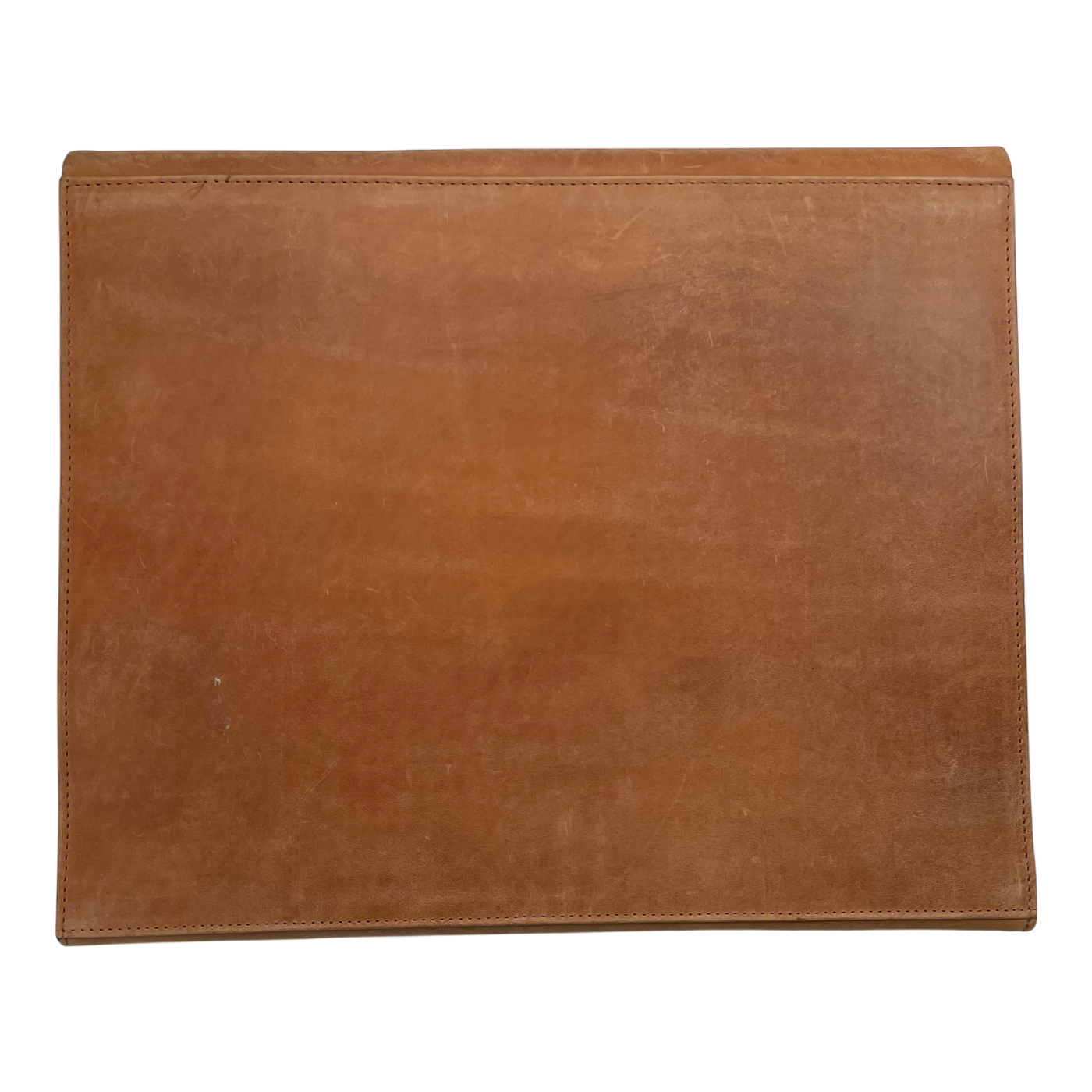 Holzrichter leather laptop sleeve, caramel