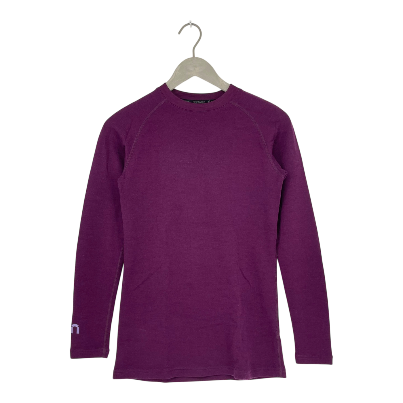 North Outdoor sensitive merino base shirt, purple | woman S