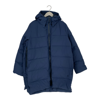 Embassy of Bricks and Logs fargo puffer jacket, dark navy unisex