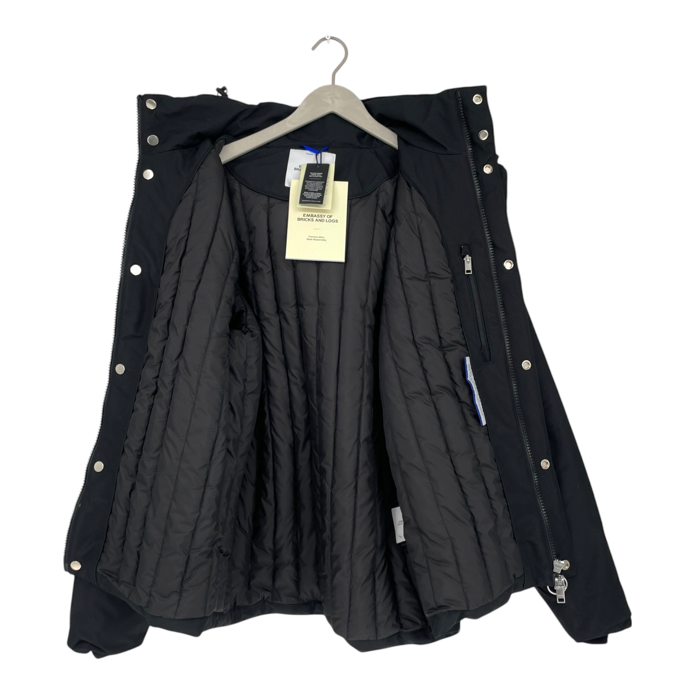 Embassy of Bricks and Logs ridgefield jacket, black | unisex L