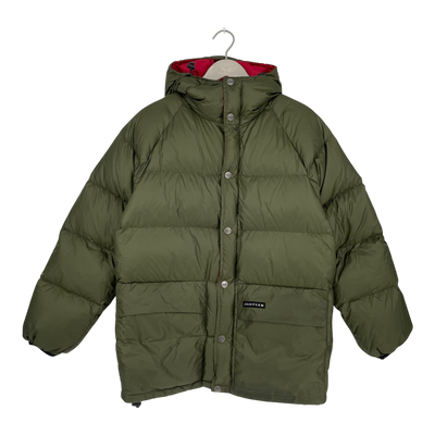 Joutsen tauko down jacket, olive green | unisex XS