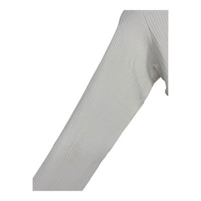 Kaiko rib turtleneck shirt, white | woman S