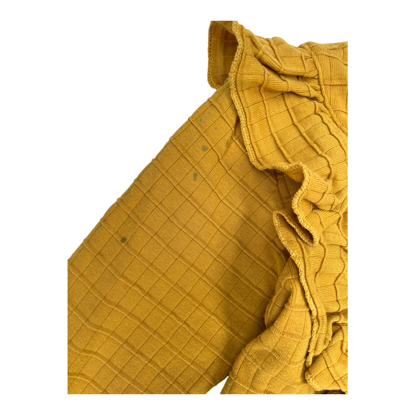 Mainio frill dress, yellow | 134/140cm