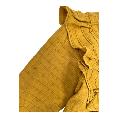 Mainio frill dress, yellow | 134/140cm