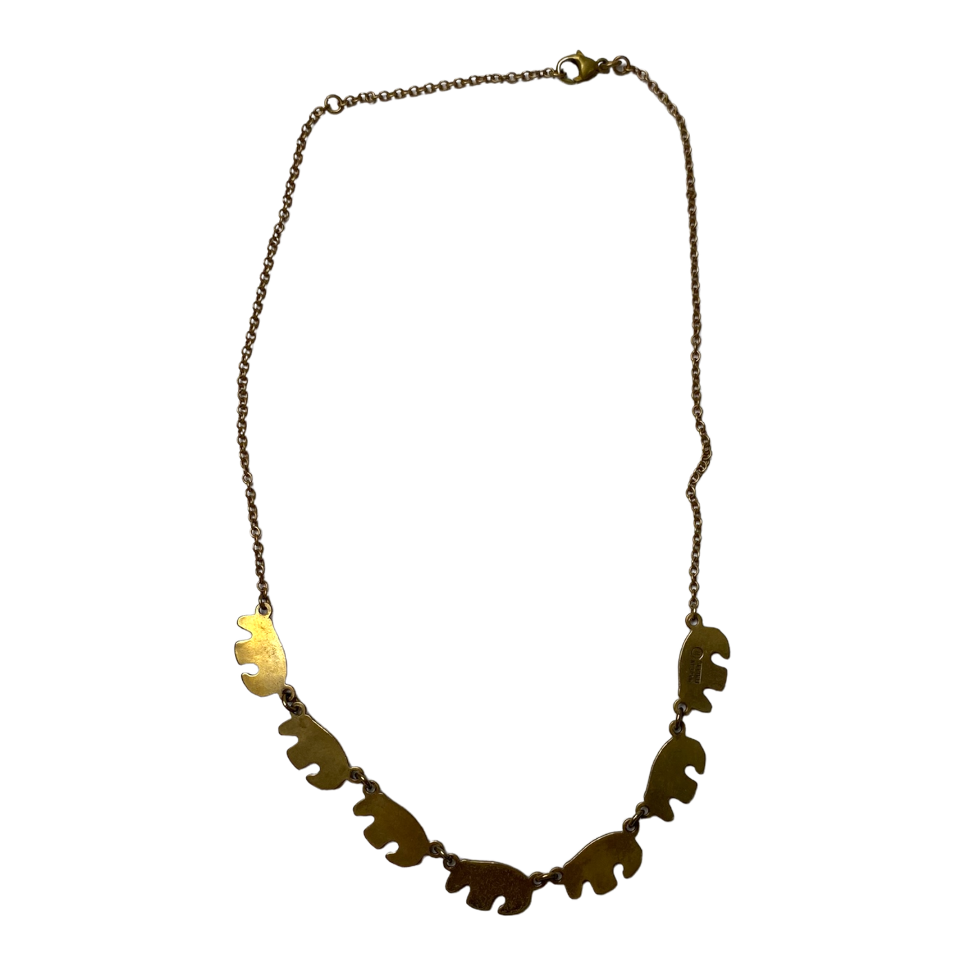Kalevala Koru bear necklace, bronze