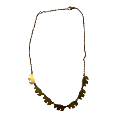 Kalevala Koru bear necklace, bronze
