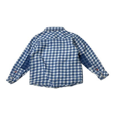 Molo collar shirt, squares | 98/104cm