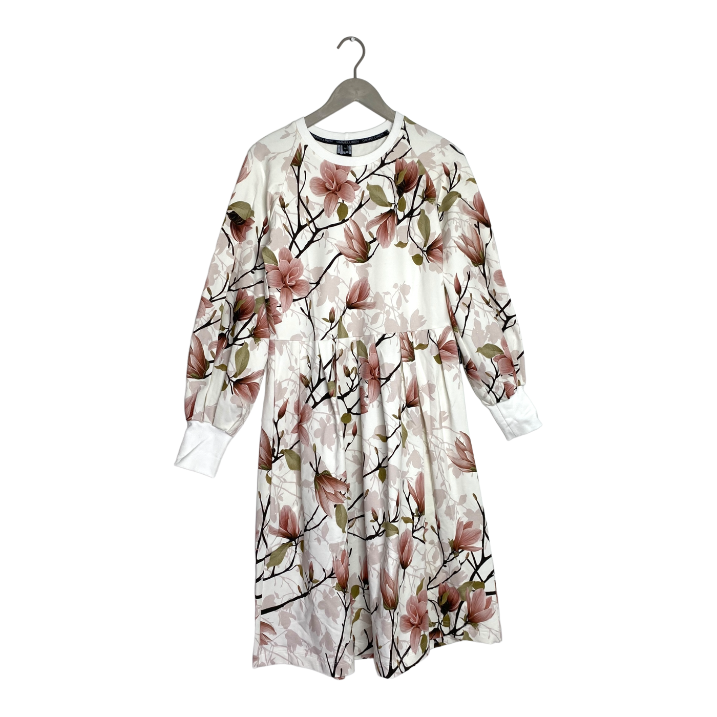 Ommellinen laskos sweat dress, flower | woman M