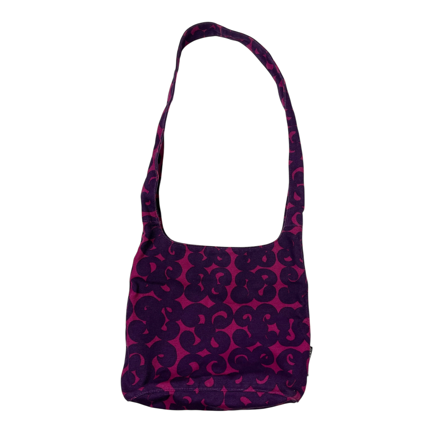 Marimekko canvas bag, pink and purple | one size