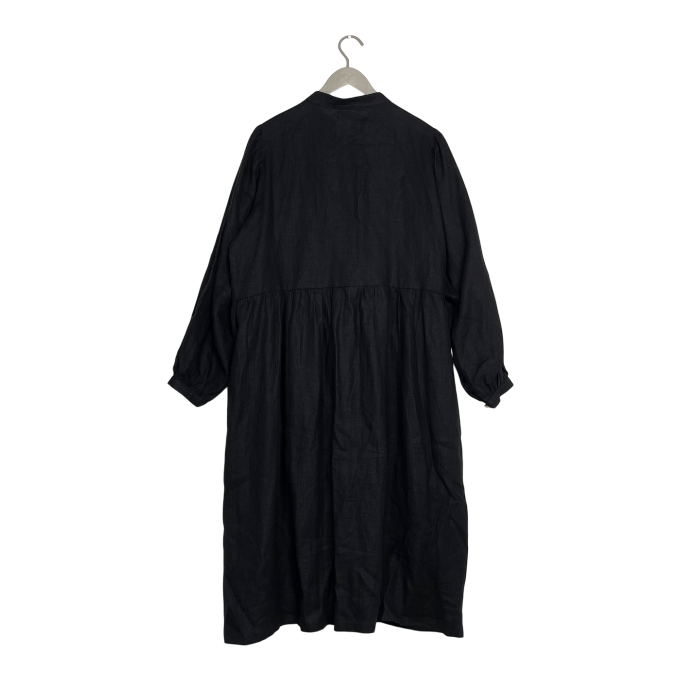 Bypias linen dress, black | woman L/XL