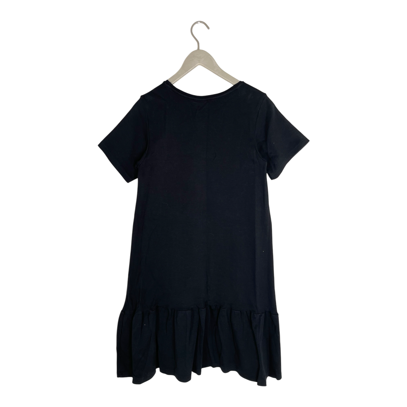 Kaiko frill t-shirt dress, black | woman S