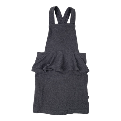 Kaiko dungaree dress, grey | 98/104cm