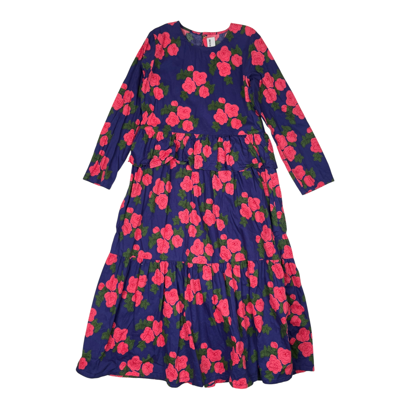 Mini Rodini woven dress, flower | 140/146cm