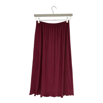 Soft Rebels asiatic plissé skirt, burgundy | woman M