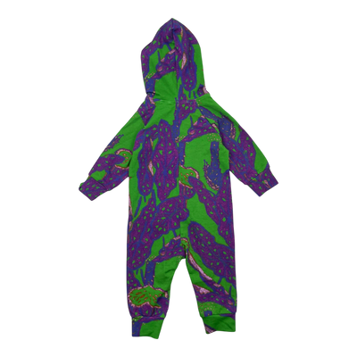 Vimma sweat jumpsuit, green/purple | 70cm