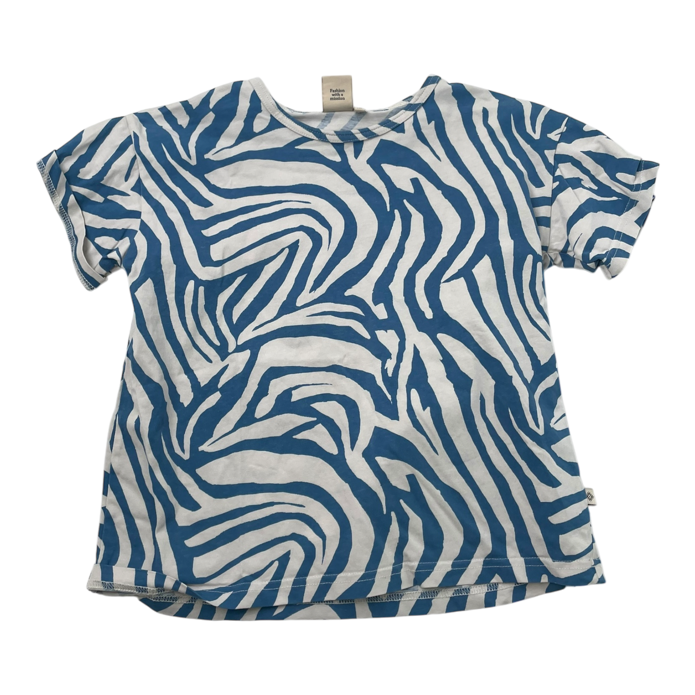 Kaiko t-shirt, blue stripes | 134/140cm