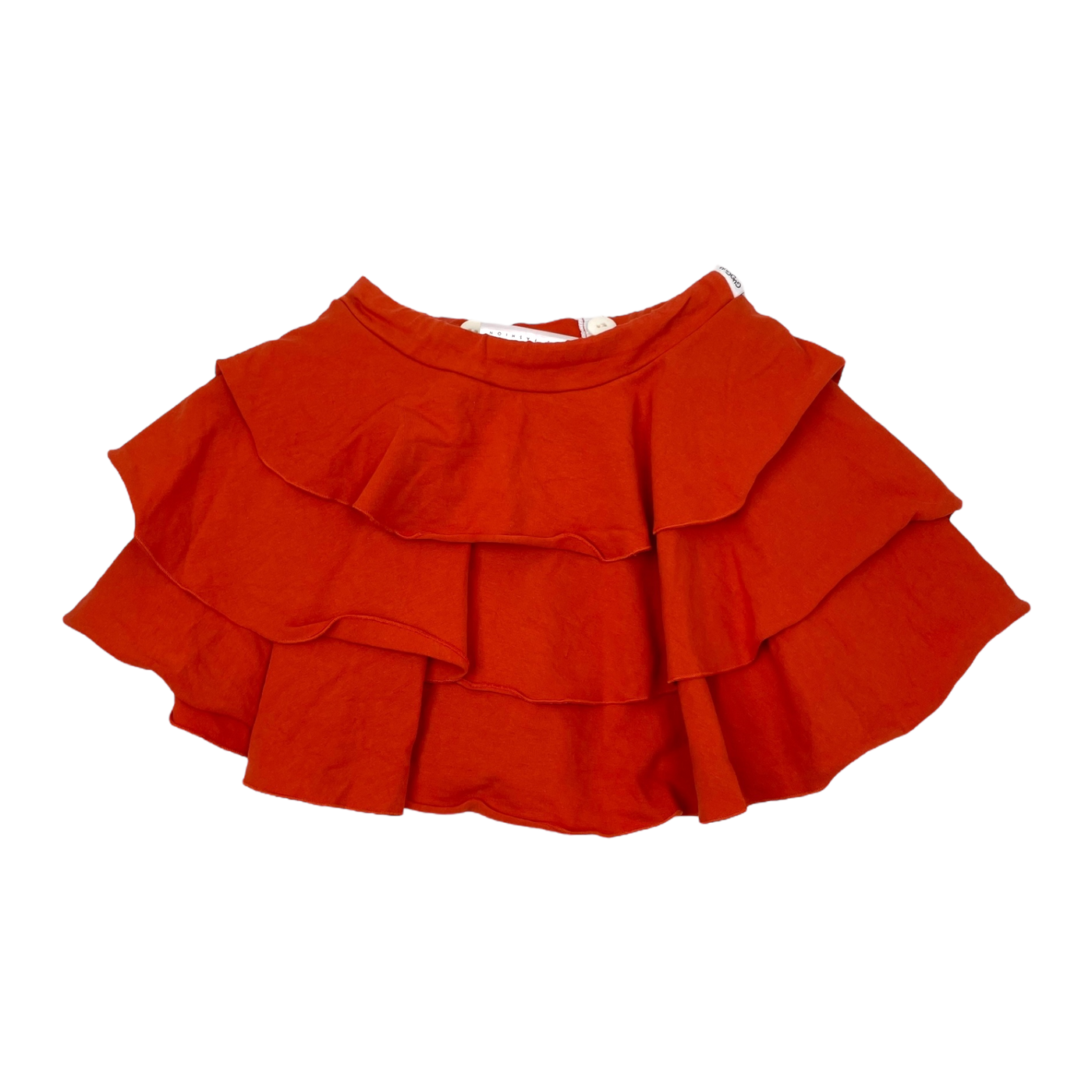 Gugguu frill sweat skirt, mahogany | 104cm