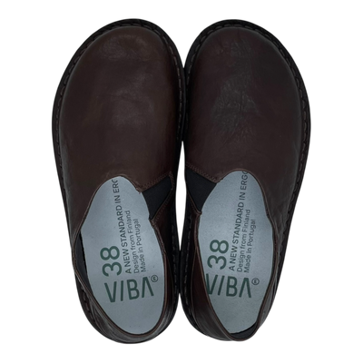 VIBAe Zuma leather shoes, cocoa brown | 38