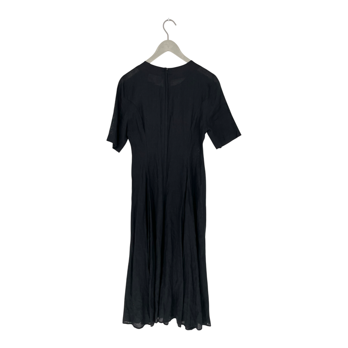 Marimekko vintage linen dress, black | woman 36