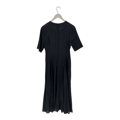 Marimekko vintage linen dress, black | woman 36