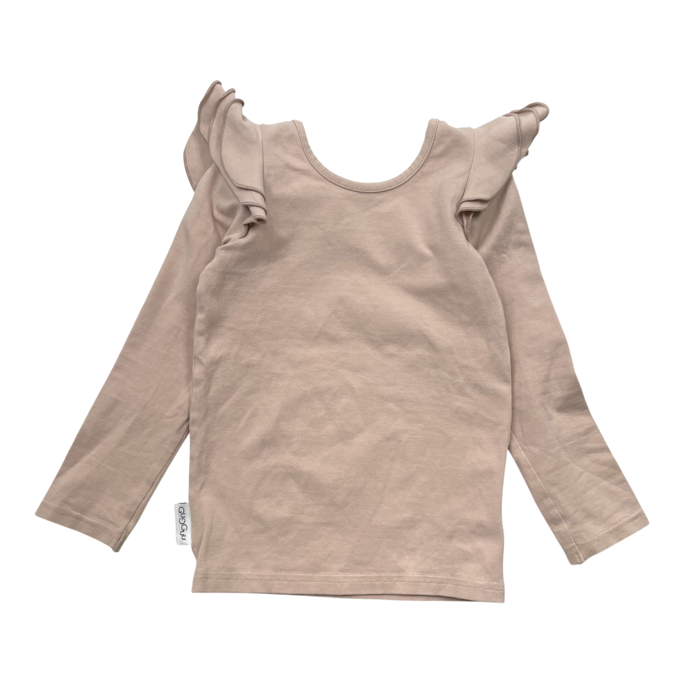 Gugguu frill shirt, misty rose | 86cm