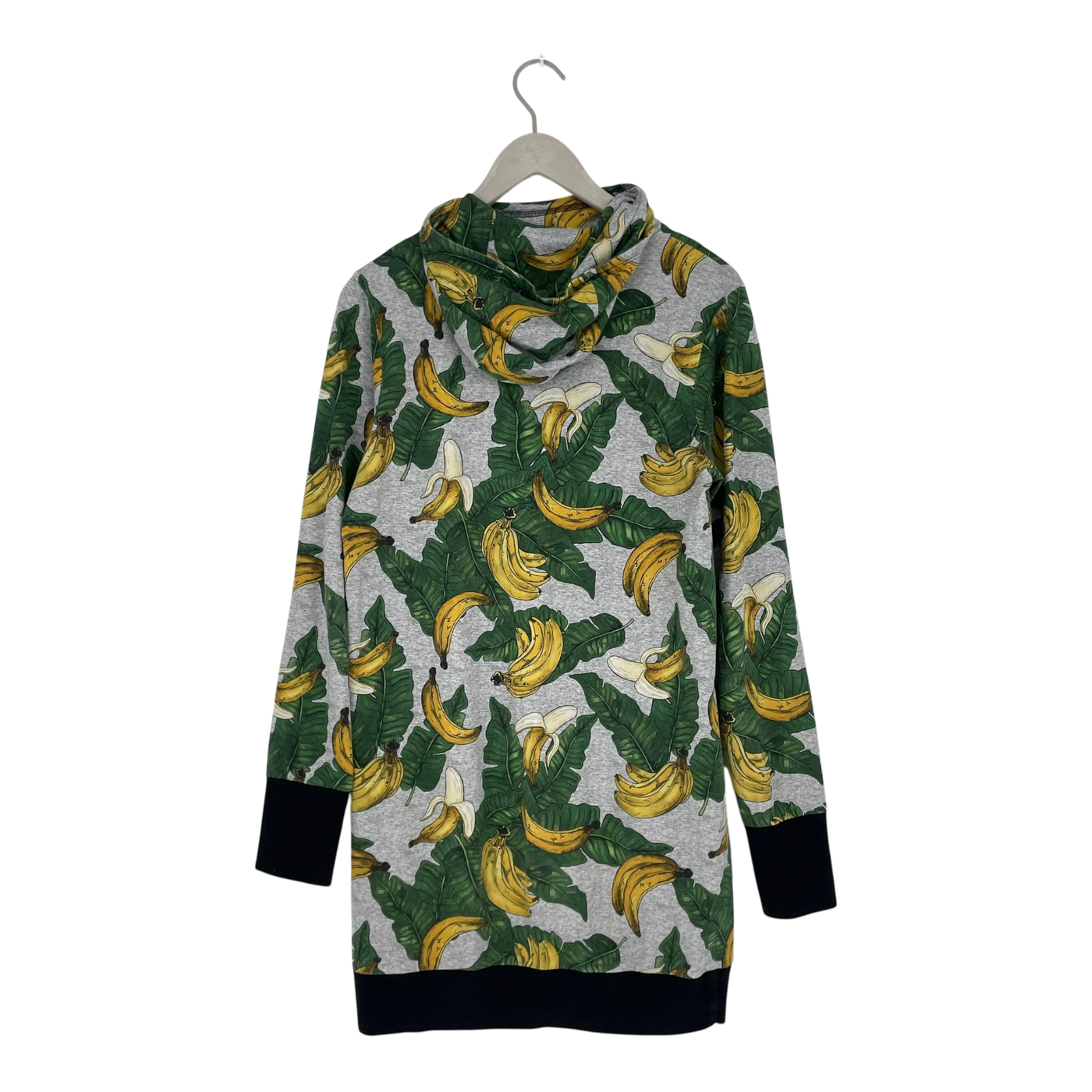 Ommellinen hoodie tunic, bananas | woman M