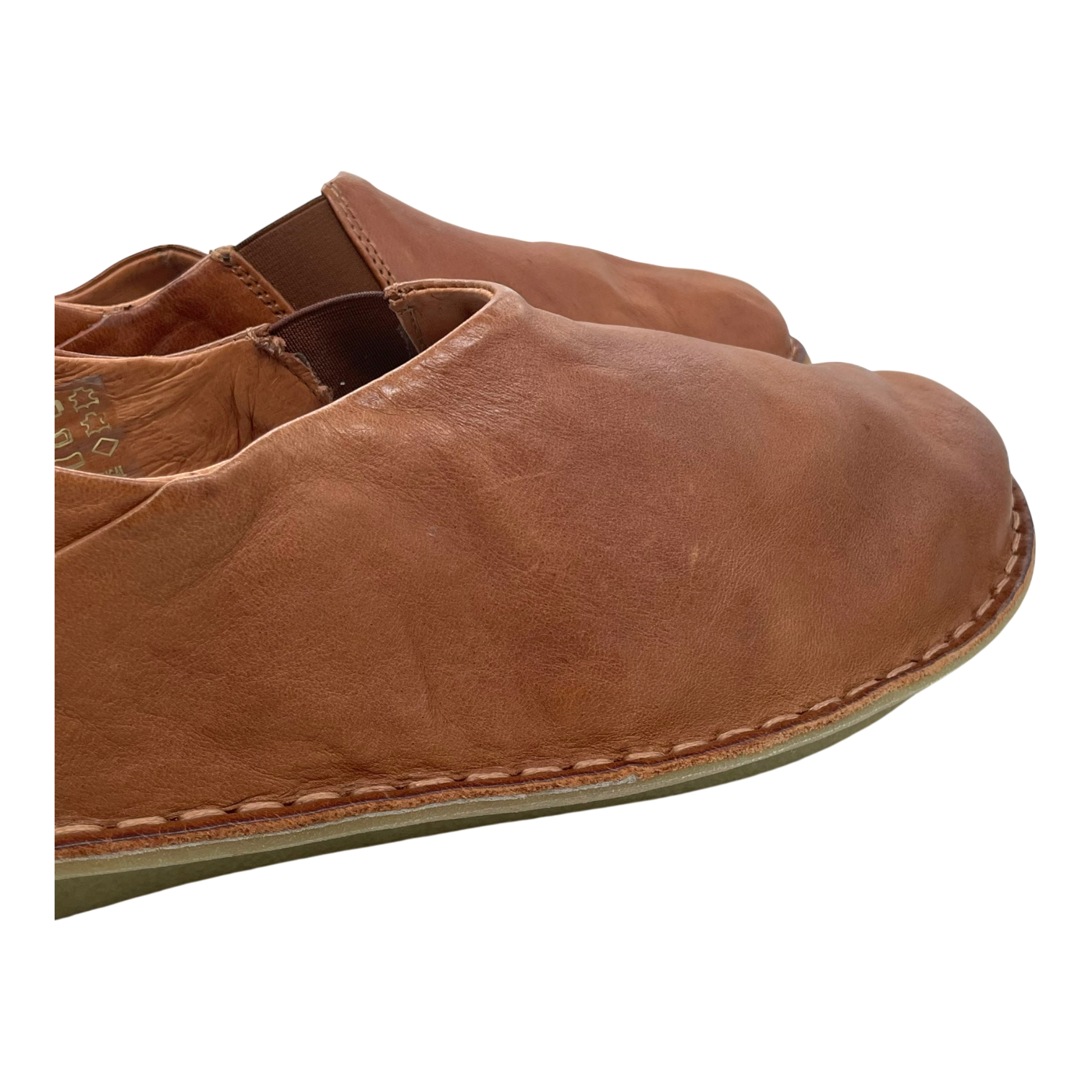 VIBAe Zuma leather shoes, cognac brown | 44