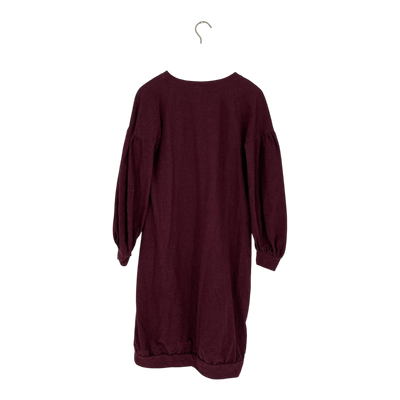 Papu puff dress, wine | woman S