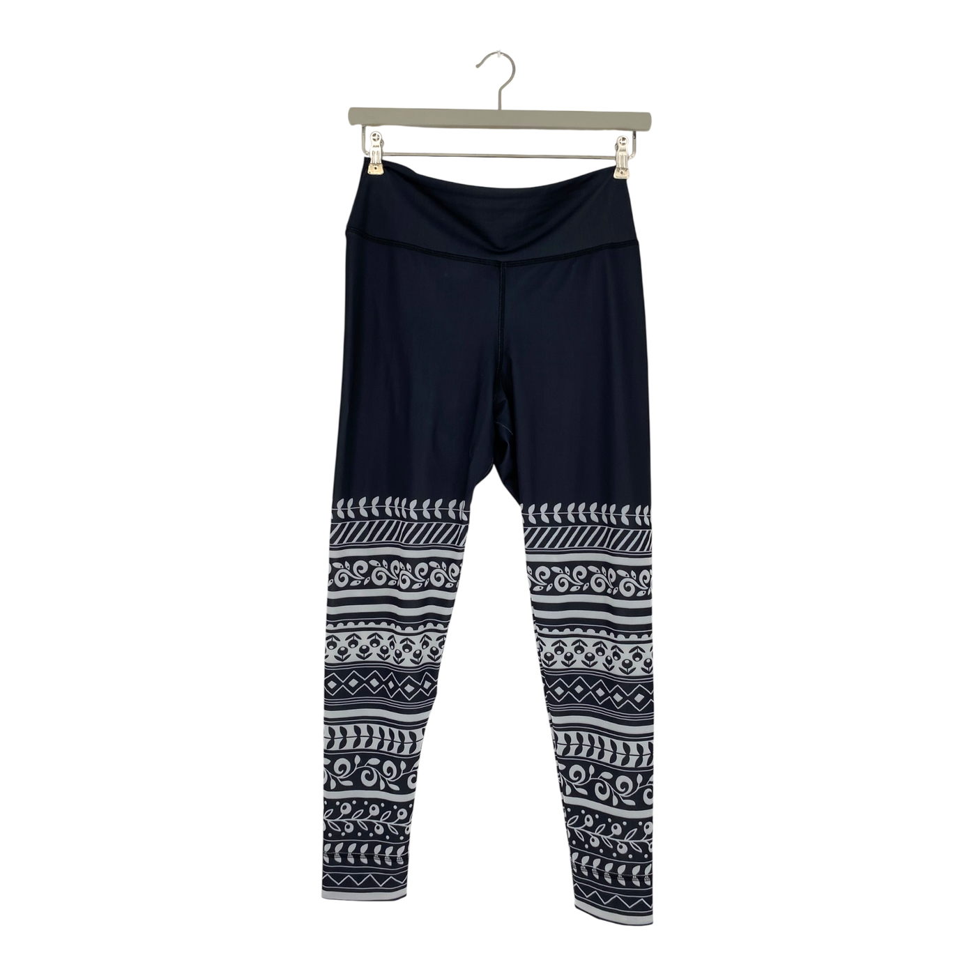 Ommellinen sport leggings, leaf stripes | woman L