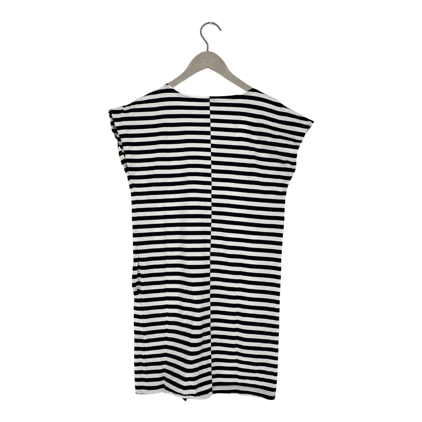 Marimekko tricot stripe tunic dress, black and white | woman XS