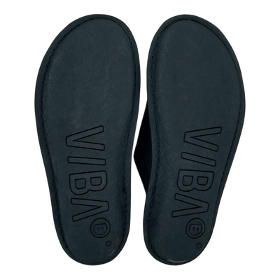 VIBAe Roma leather slippers, preto black | 45