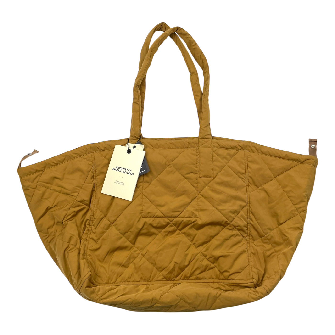 Embassy of Bricks and Logs albi quilted bag, mustard yellow