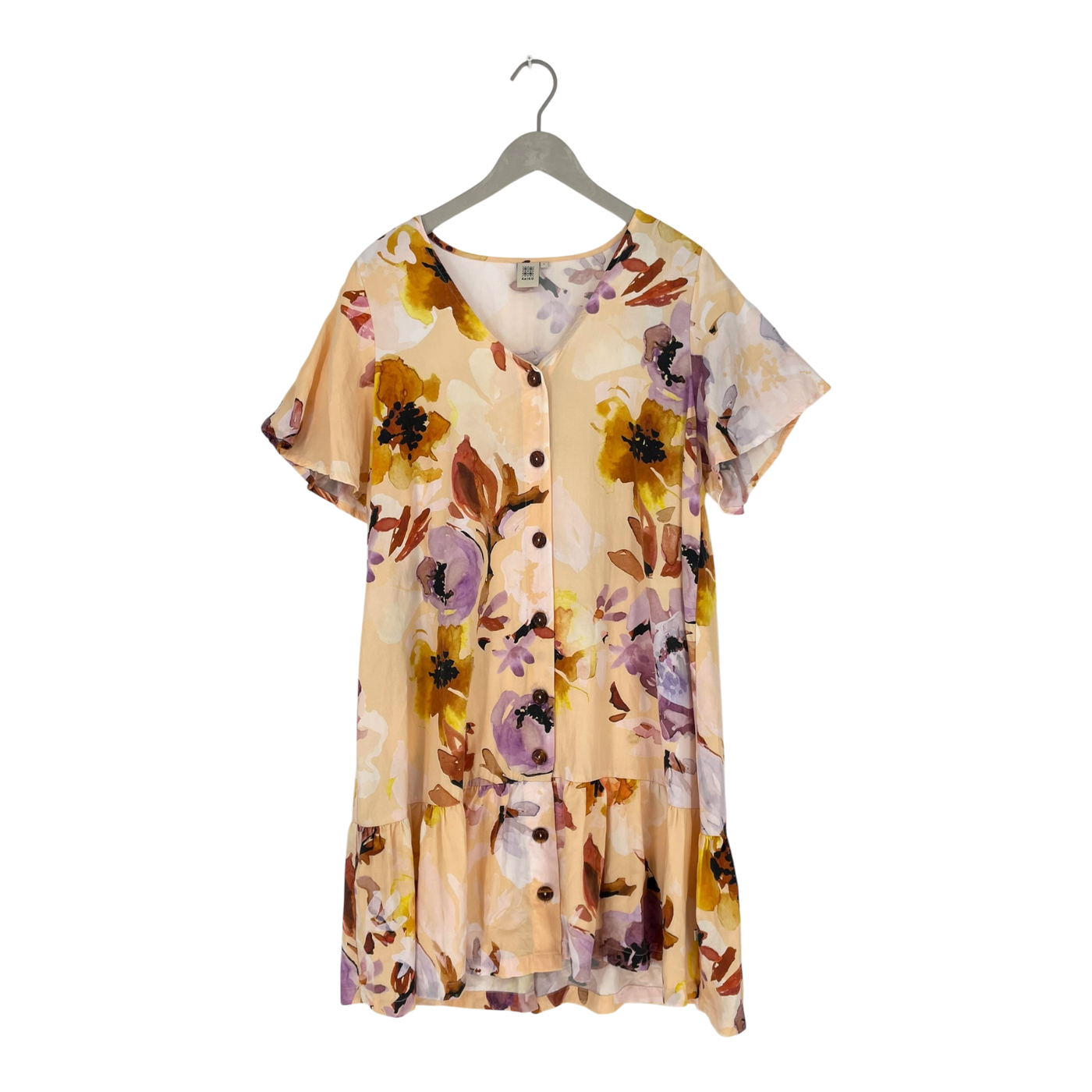 Kaiko frill button dress, flower | woman L
