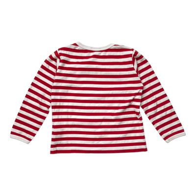 Marimekko stripe shirt, red/white | 92/98cm