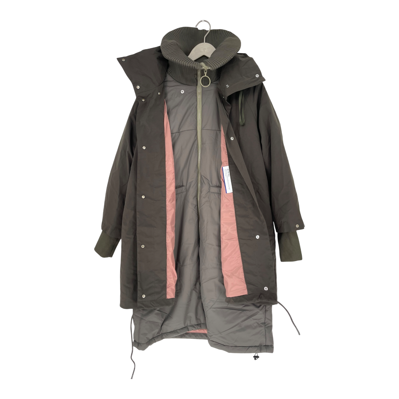 Embassy of Bricks and Logs Selma modular parka, black olive | woman S