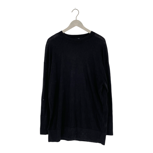 COS knitted jumper, black | man M