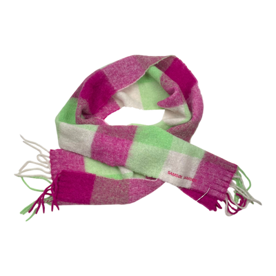 Samsøe alex scarf, pink/green | onesize