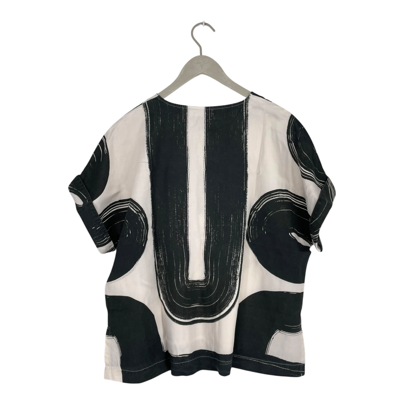 Papu woven shirt, black/white | woman M
