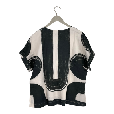 Papu woven shirt, black/white | woman M