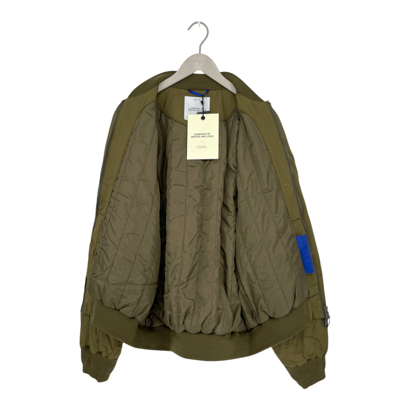 Embassy of Bricks and Logs bansar bomber jacket, olive | unisex L