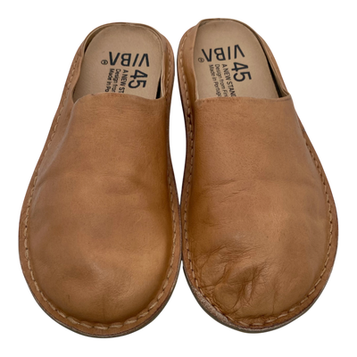 VIBAe Roma leather slippers, fawn tan | 45