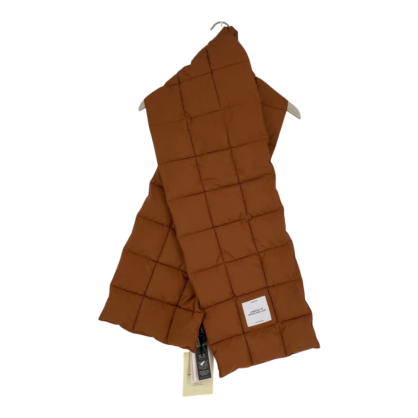 Embassy of Bricks and Logs dubbo puffer scarf, bisquit
