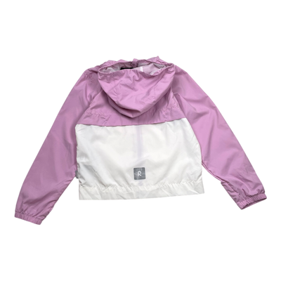 Reima arvo windbreaker jacket, white/pink | 128cm